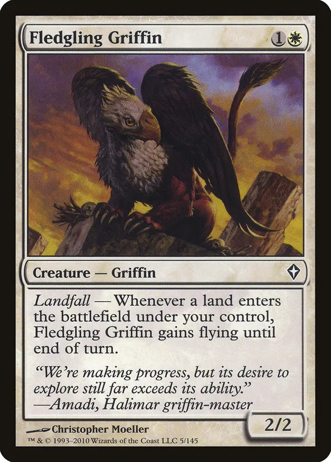 2010 Worldwake Fledgling Griffin common #5 common card image