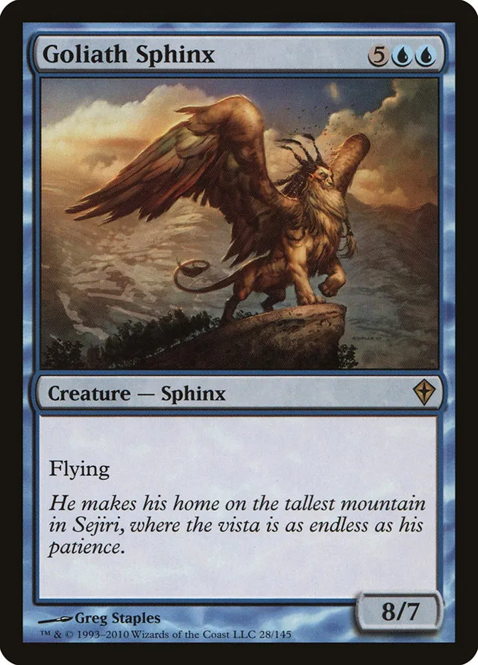 2010 Worldwake Goliath Sphinx rare #28 rare card image
