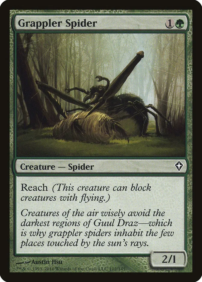 2010 Worldwake Grappler Spider common #102 common card image