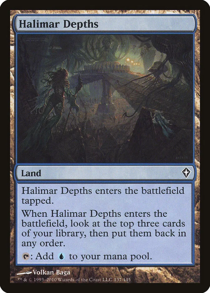 2010 Worldwake Halimar Depths common #137 common card image