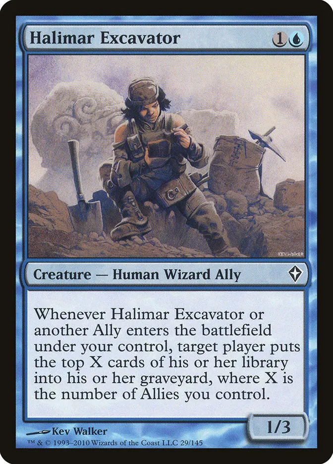 2010 Worldwake Halimar Excavator common #29 common card image