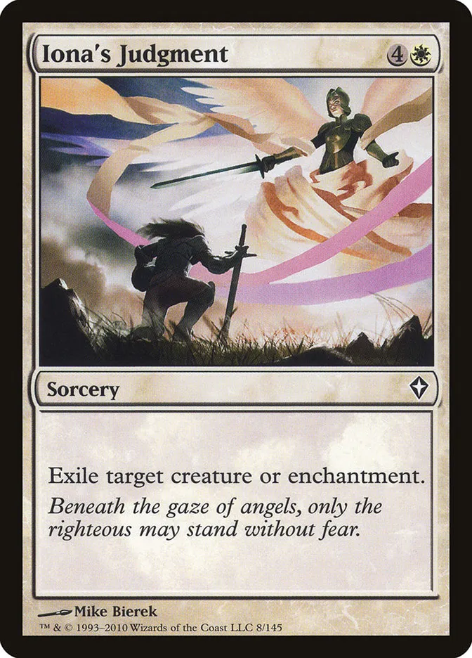 2010 Worldwake Iona's Judgment common #8 common card image