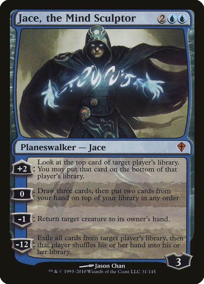 2010 Worldwake Jace, the Mind Sculptor mythic #31 mythic card image