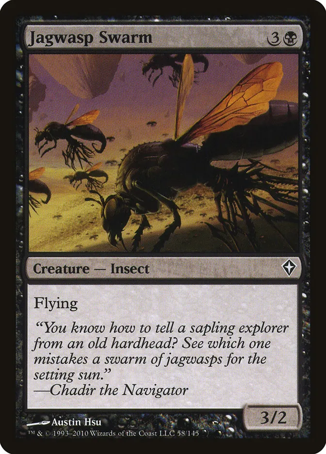 2010 Worldwake Jagwasp Swarm #58 common card image
