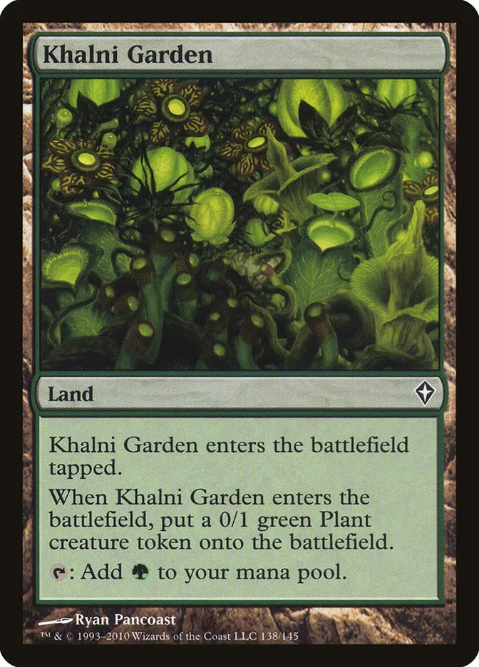 2010 Worldwake Khalni Garden common #138 common card image