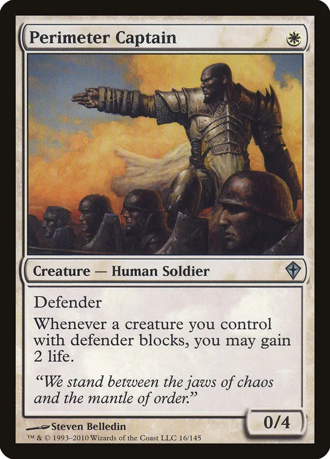 2010 Worldwake Perimeter Captain uncommon #16 uncommon card image