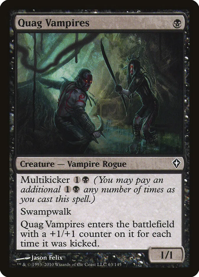 2010 Worldwake Quag Vampires #63 common card image