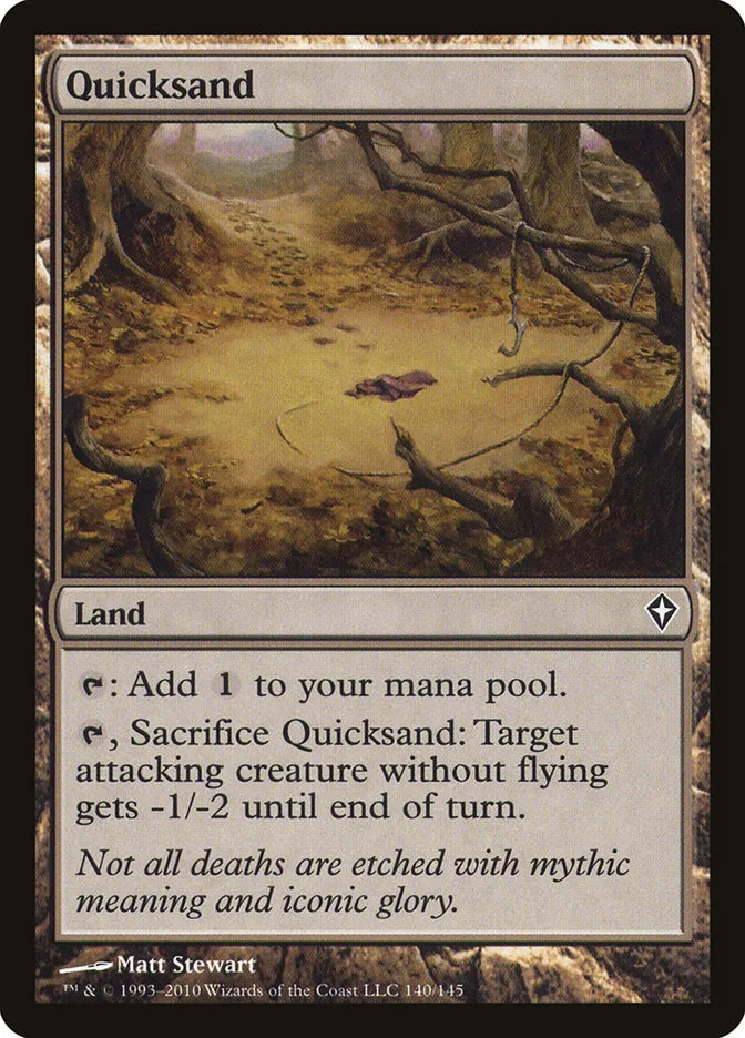 2010 Worldwake Quicksand common #140 common card image