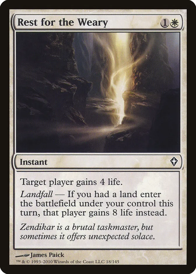 2010 Worldwake Rest for the Weary #18 common card image