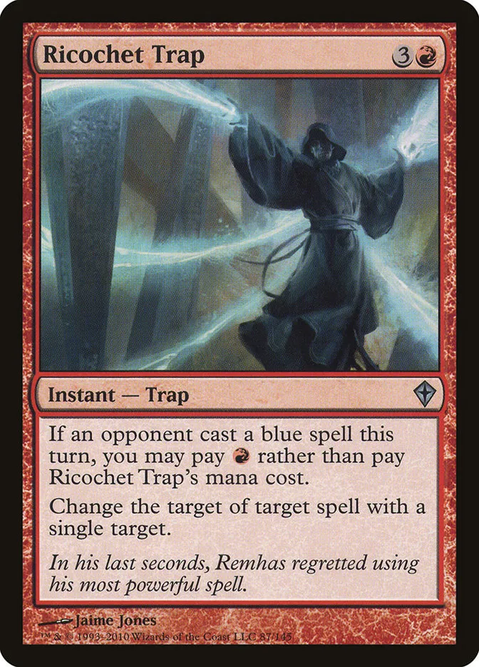 2010 Worldwake Ricochet Trap uncommon #87 uncommon card image