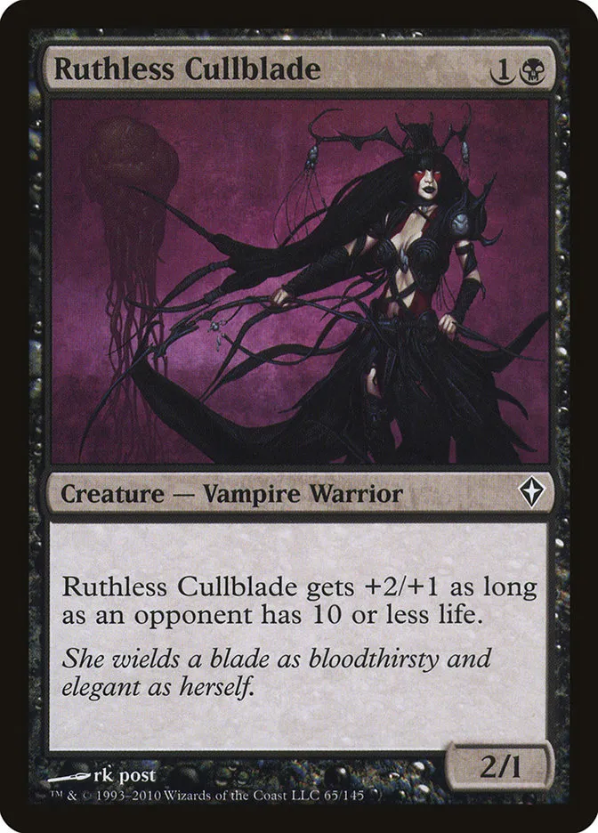 2010 Worldwake Ruthless Cullblade common #65 common card image