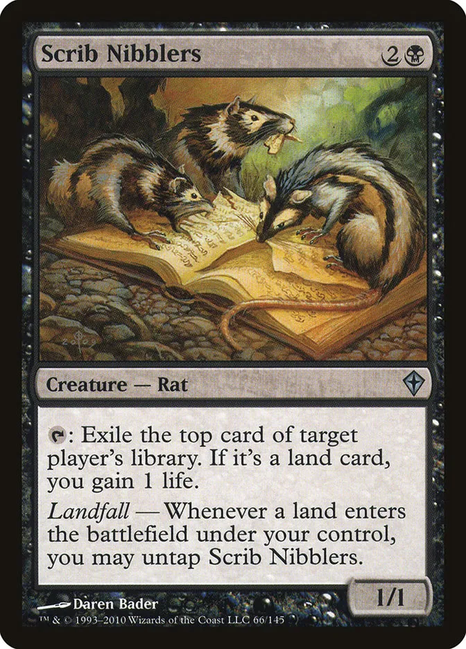 2010 Worldwake Scrib Nibblers uncommon #66 uncommon card image
