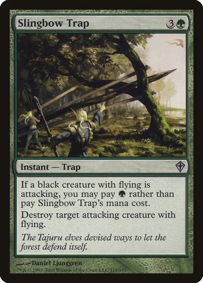 2010 Worldwake Slingbow Trap uncommon #111 uncommon card image