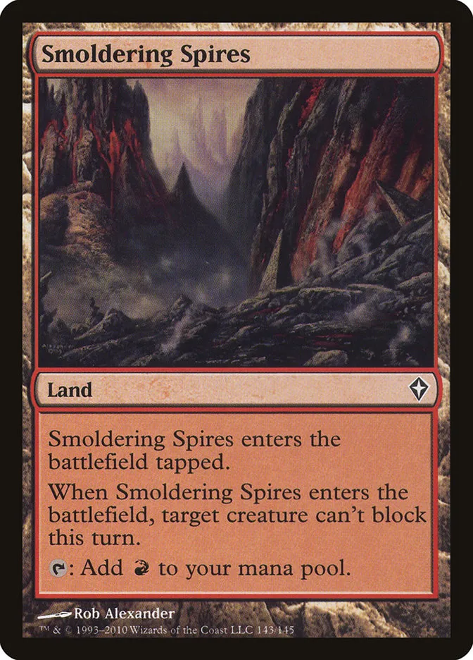 2010 Worldwake Smoldering Spires common #143 common card image