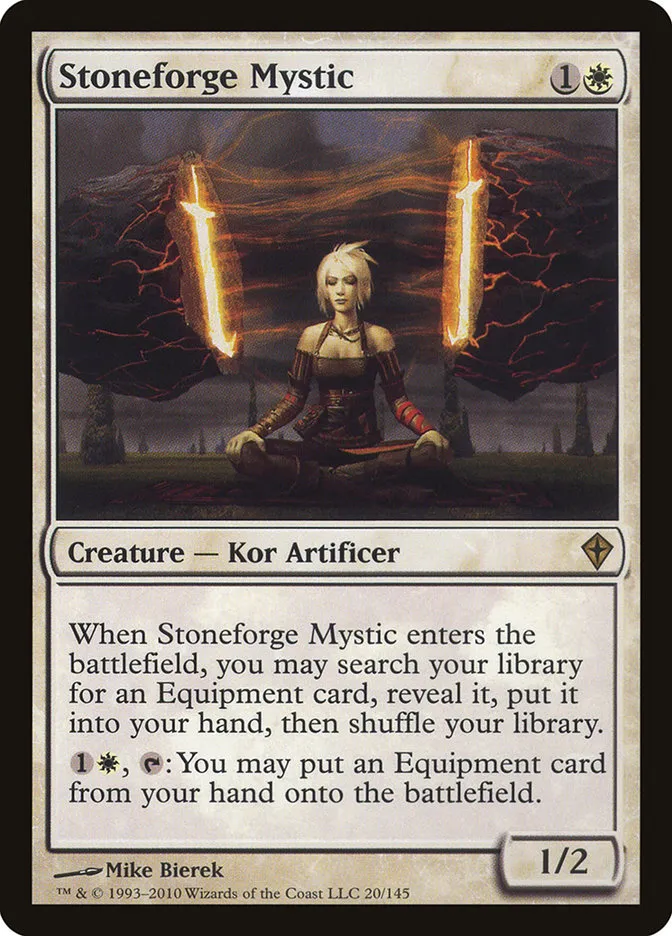 2010 Worldwake Stoneforge Mystic #20 rare card image