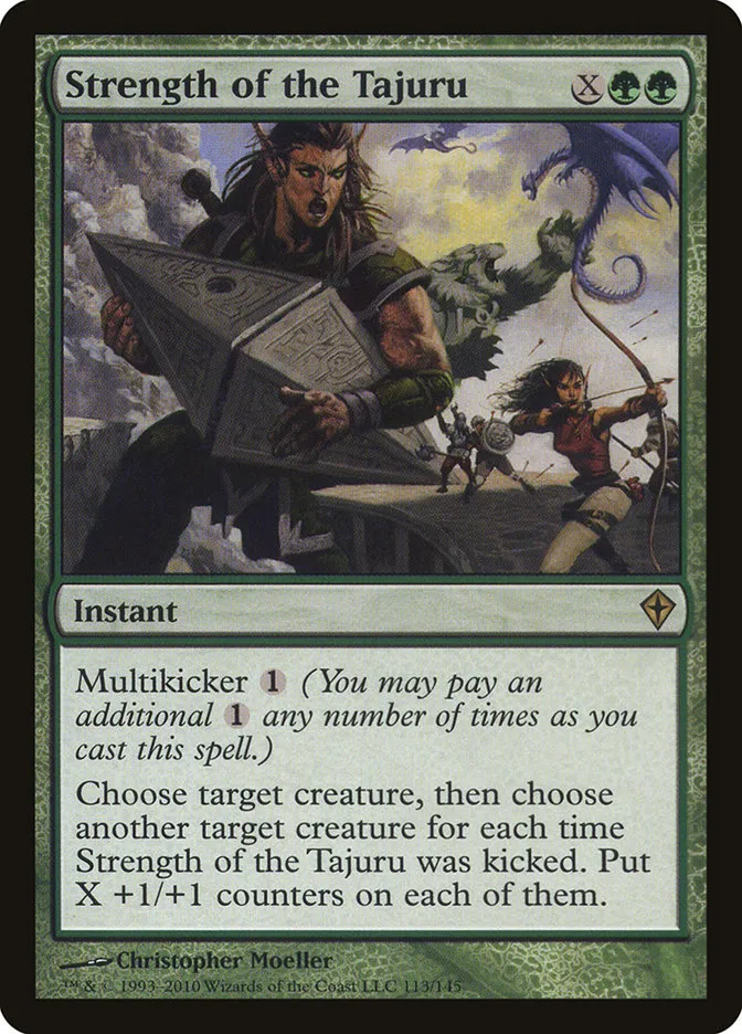 2010 Worldwake Strength of the Tajuru #113 rare card image