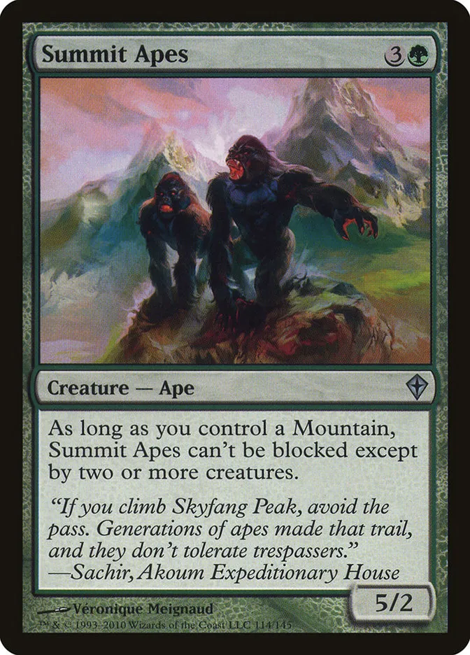 2010 Worldwake Summit Apes uncommon #114 uncommon card image