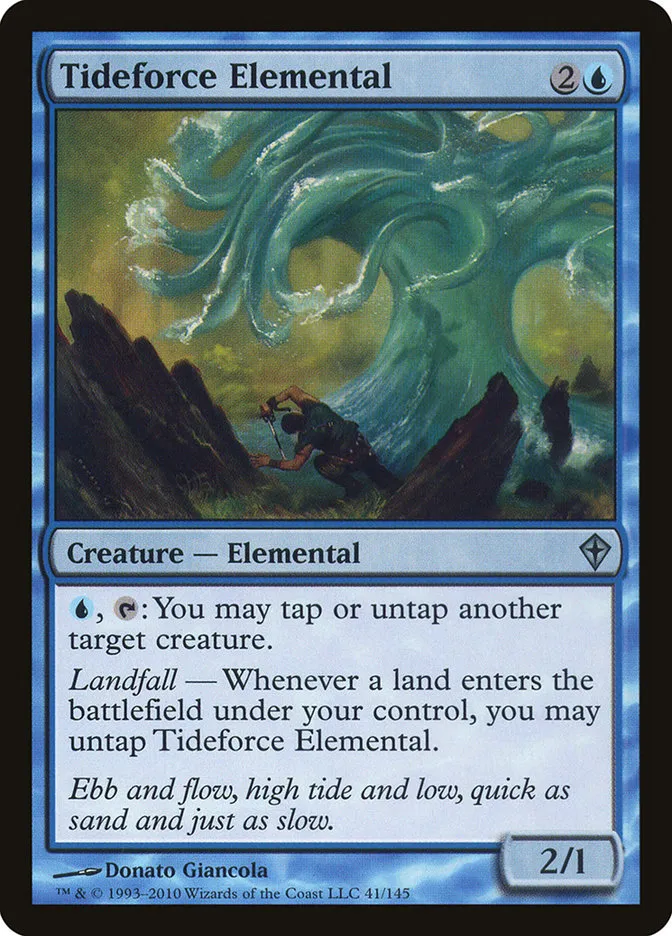 2010 Worldwake Tideforce Elemental uncommon #41 uncommon card image