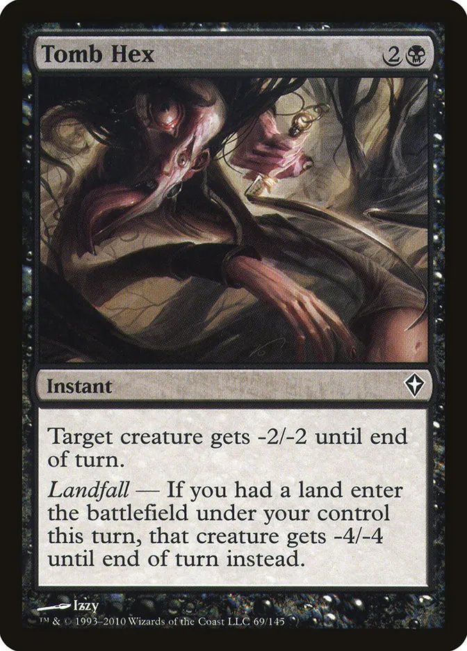2010 Worldwake Tomb Hex common #69 common card image