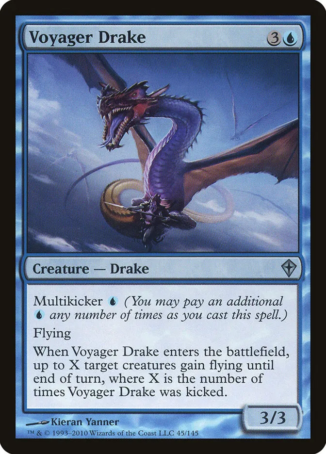2010 Worldwake Voyager Drake #45 uncommon card image