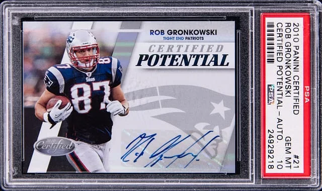 2010 Panini Certified Rob Gronkowski Potential Autograph #21 card image