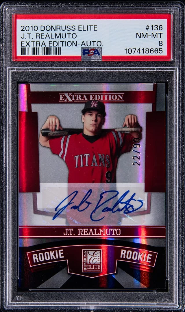 2010 Panini Donruss Elite Extra Edition J.T. Realmuto Autograph #136 card image