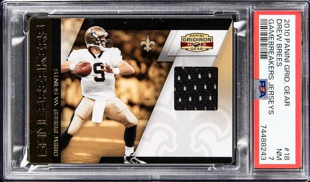 2010 Panini Drew Brees Grid. Gear Gamebreakers Jerseys #18 card image
