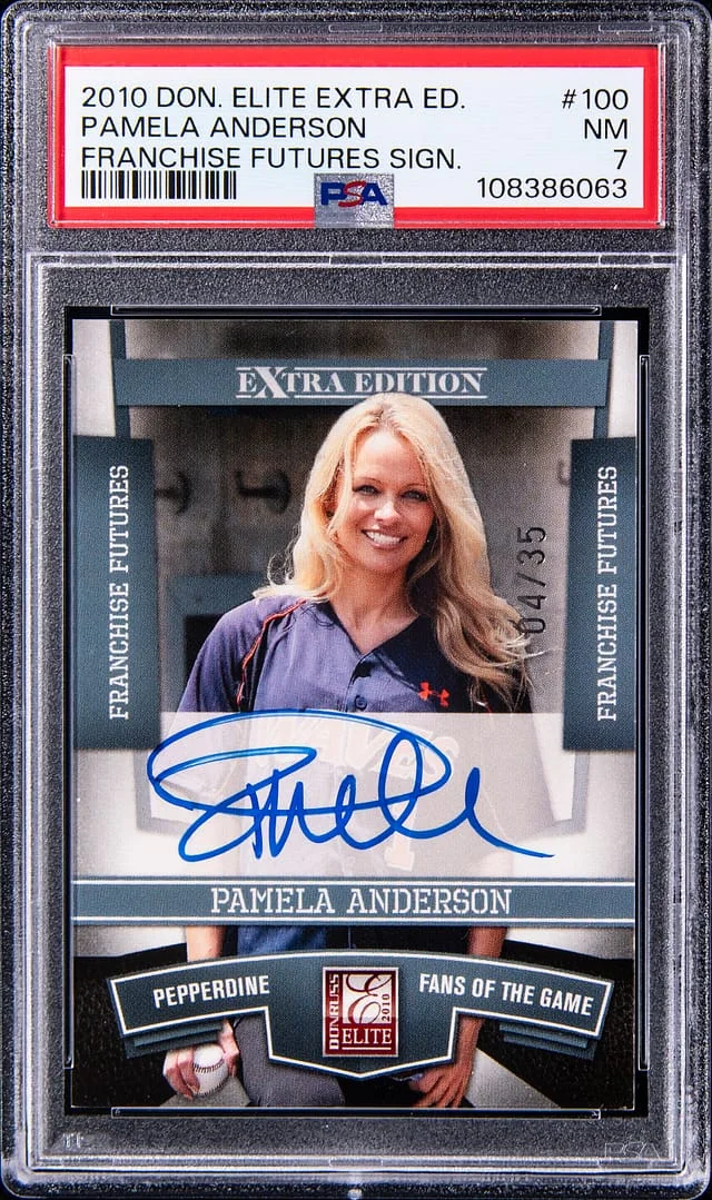 2010 Panini Elite Extra Edition Pamela Anderson Franchise Futures Signatures #100 card image