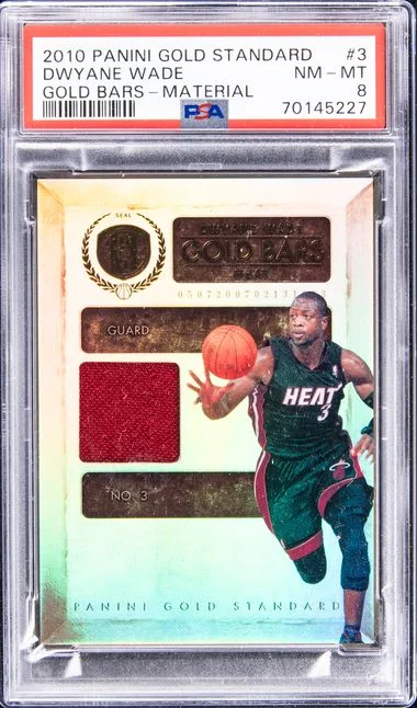 2010 Panini Gold Standard Dwyane Wade Gold Bars Material #3 card image