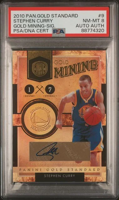 2010 Panini Gold Standard Stephen Curry Gold Mining Signature #9 card image