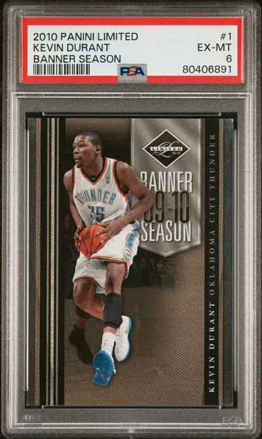 2010 Panini Kevin Durant Limited Banner Season #1 card image