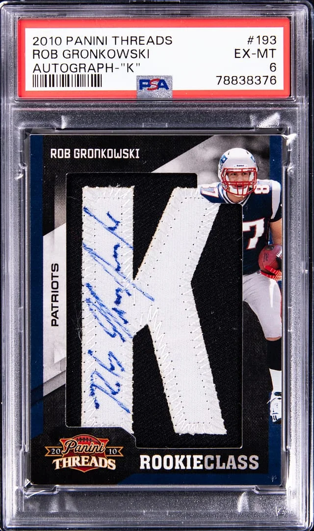 2010 Panini Rob Gronkowski Threads Autograph #193 card image