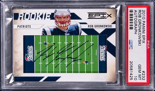 2010 Panini Rob Gronkowski Epix Autograph #232 card image
