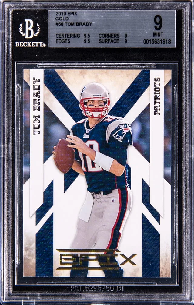 2010 Panini Tom Brady Epic Gold #58 card image