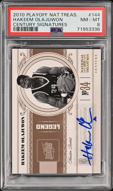 2010 Playoff Hakeem Olajuwon National Treasures Century Signatures #144 card image