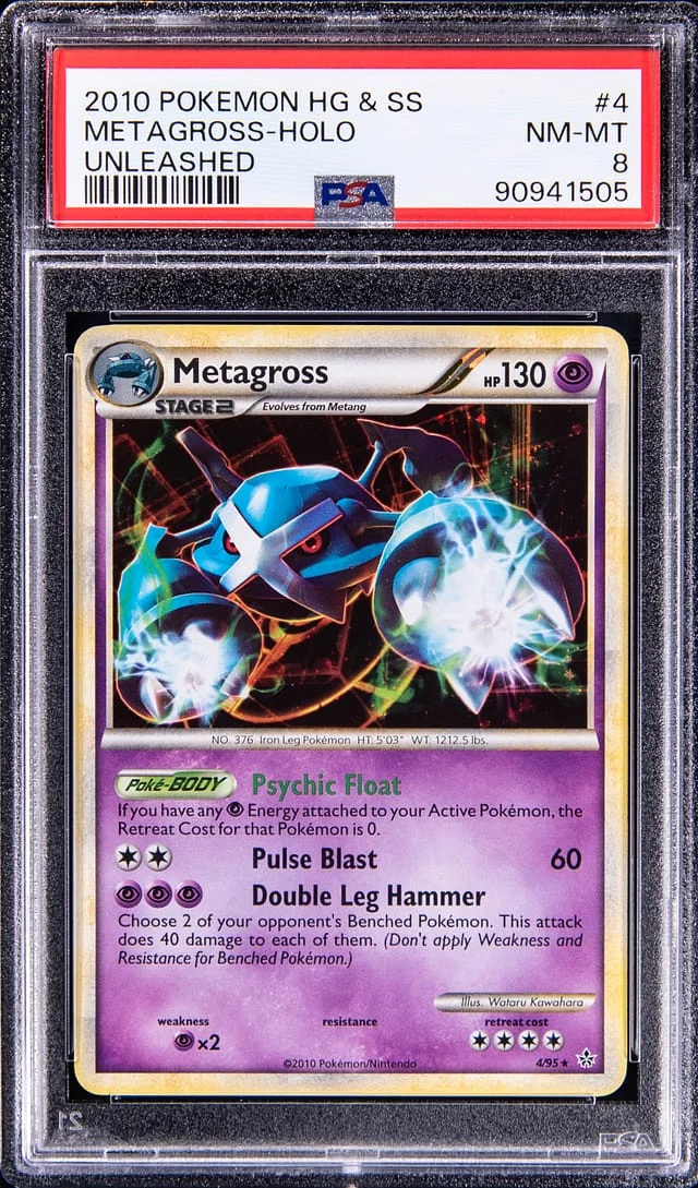 2010 Pokemon HeartGold and SoulSilver Unleashed Rare Holofoil Metagross #4 card image