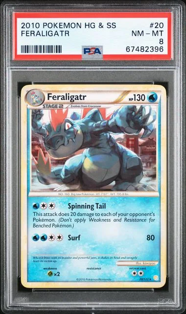 2010 Pokemon HeartGold & SoulSilver Feraligatr #20 card image