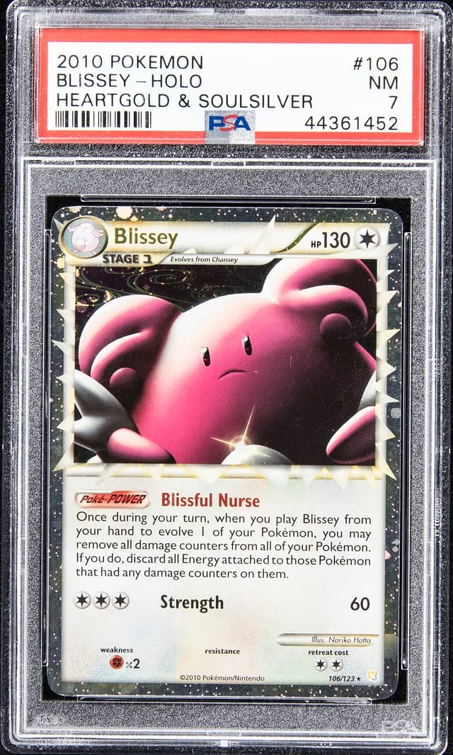 2010 Pokemon Heartgold & Soulsilver Rare Holofoil Blissey #106 card image