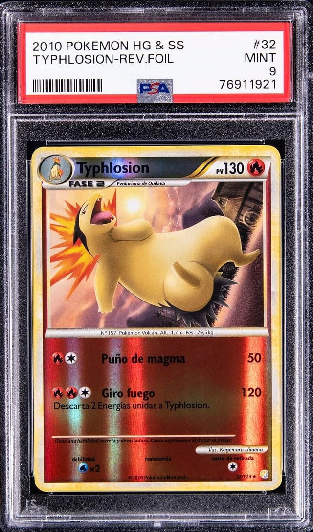 2010 Pokemon Heartgold & Soulsilver Reverse Foil Typhlosion #32 card image