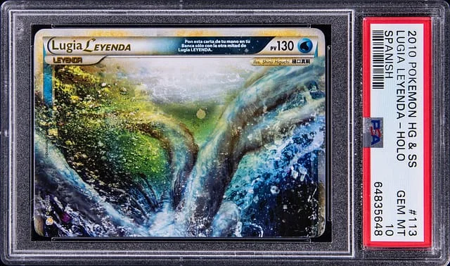 2010 Pokemon Heartgold & Soulsilver Spanish Lugia Leyenda Holo #113 card image