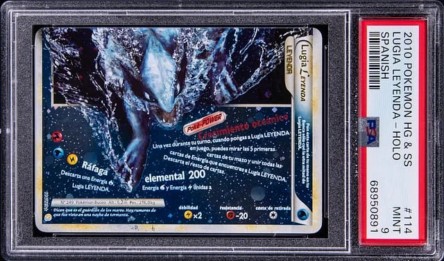 2010 Pokemon Heartgold & Soulsilver Spanish Lugia Leyenda Holo #114 card image