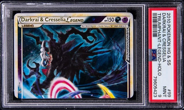 2010 Pokemon Heartgold & Soulsilver Triumphant Darkrai & Cresselia Legend-Holo #99 card image