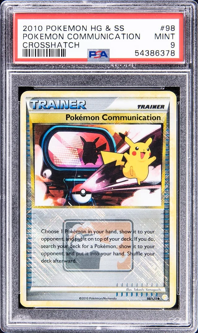2010 Pokemon HG and SS Crosshatch Pokemon Communication #98 card image
