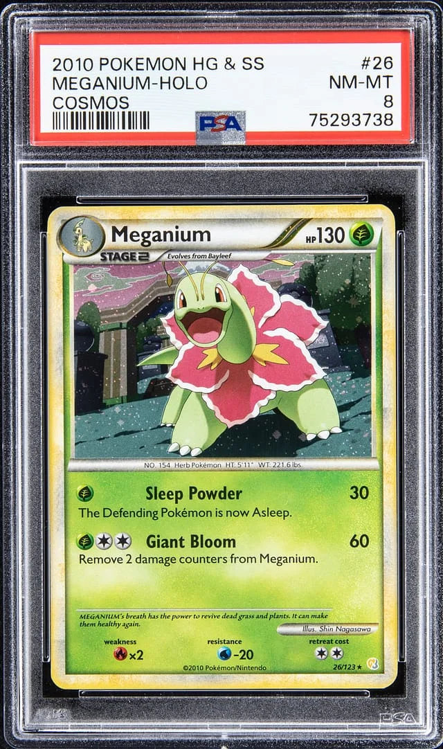 2010 Pokemon HG & SS Cosmos - Holo Meganium #26 card image