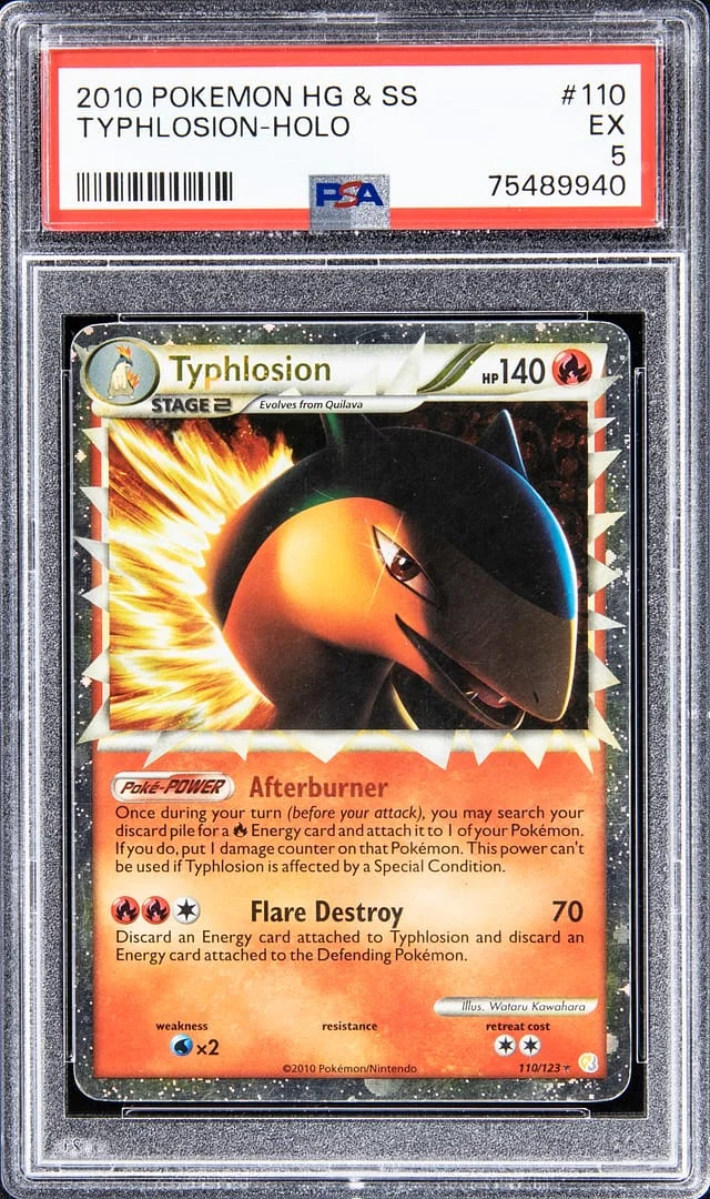 2010 Pokemon HG & SS Holofoil Typhlosion #110 card image
