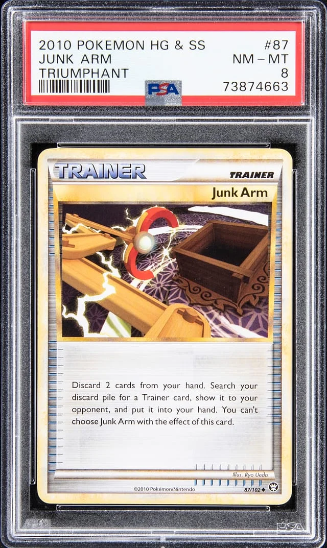 2010 Pokemon HG & SS Trumphant Junk Arm #87 card image