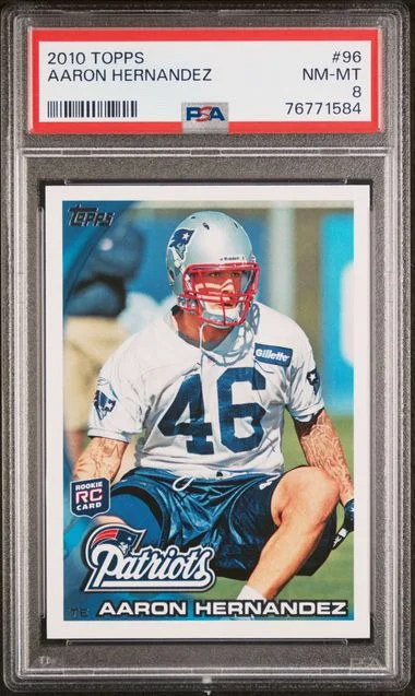 2010 Topps Aaron Hernandez #96 card image