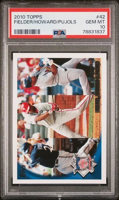 2010 Topps Albert Pujols/Prince Fielder/Ryan Howard #42 card image