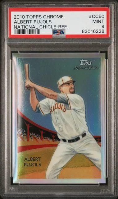 2010 Topps Chrome Albert Pujols National Chicle Refractor #CC50 card image