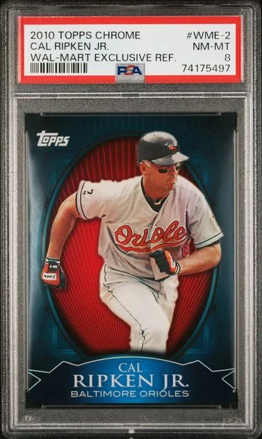 2010 Topps Chrome Cal Ripken Jr. Walmart Exclusive Refractor #WME-2 card image